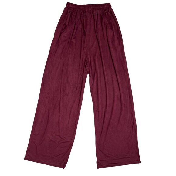 POL Burgundy Wide-Leg Lounge Pants – Size Small - Picture 5 of 7